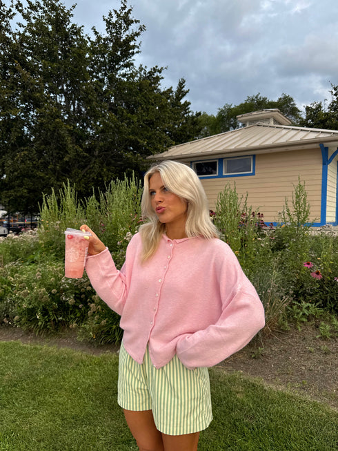 Coco Cutie Cardigan // Baby Pink *RESTOCKED*